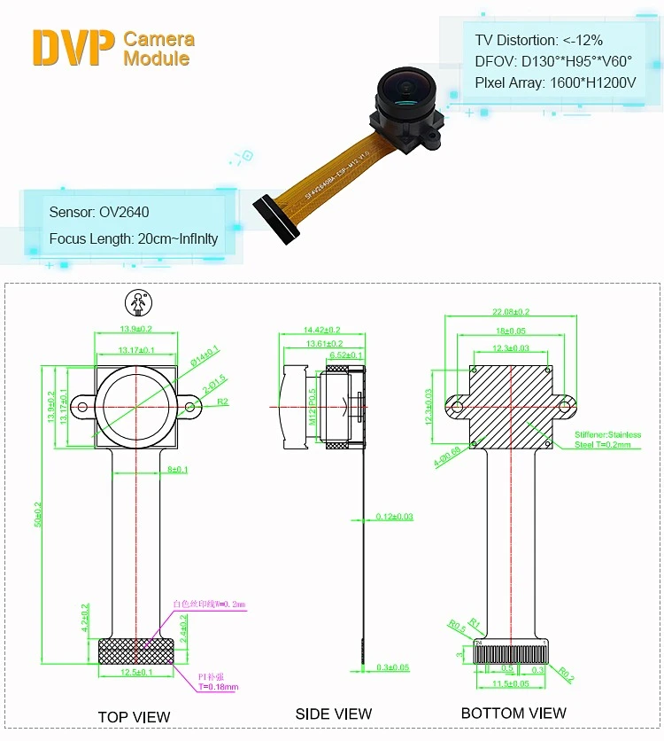 ESP32 Camera Module Series 2MP To 5MP CMOS DVP Options For IoT Vision manufacturers